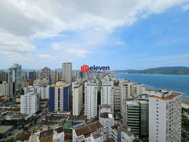 Apartamento de Alto Padrão para Locação com Vista Panorâmica no Boqueirão, Santos-SP