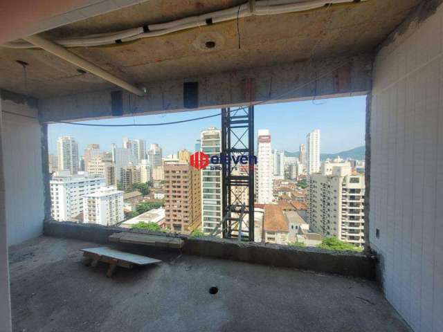 Apartamento à Venda, 01 Suíte, 66m² - Vista para o mar na Vila Rica, Santos/SP