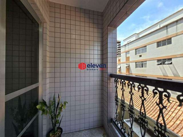 Excelente apartamento - dois dormitórios - bairro campo grande em santos