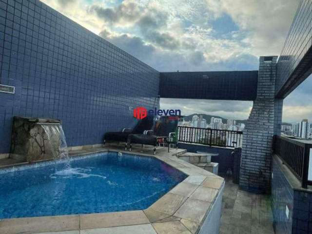 **Cobertura Exclusiva com Piscina e Churrasqueira no Estuário, Santos-SP**