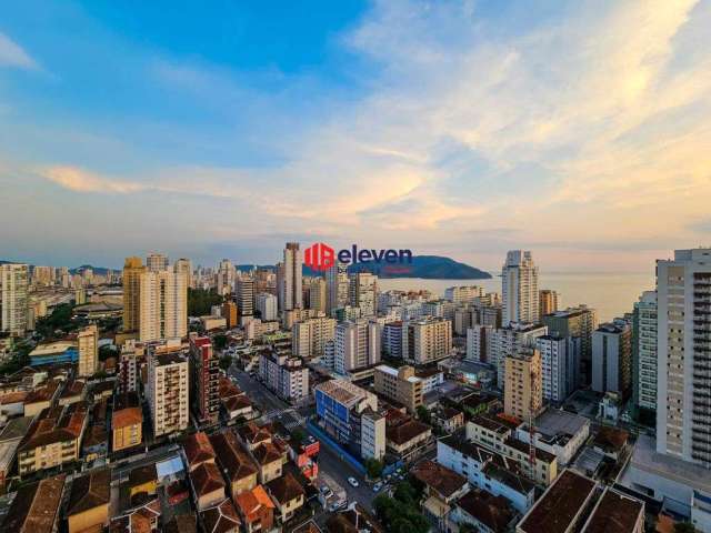 Apartamento 3 Suítes com Vista Mar à Venda no Embaré, Santos