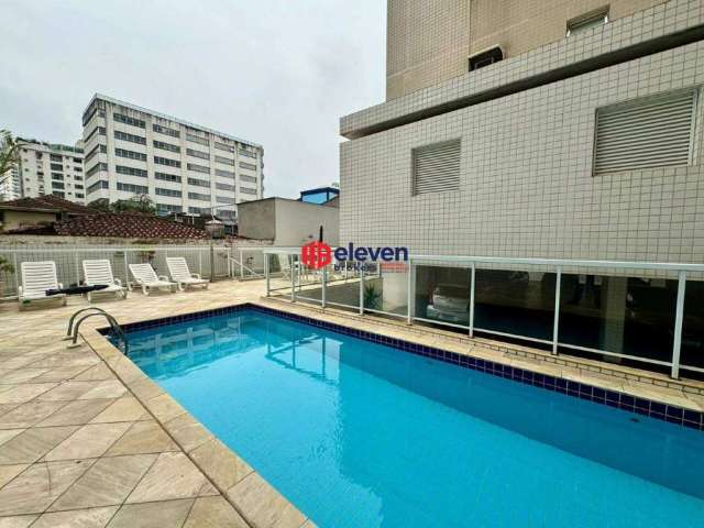 Apartamento mobiliado à Venda, 160m2, 3 dormitórios, na Pompéia, Santos-SP