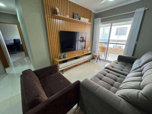 Apartamento com 2 dormitórios à venda, 90 m² por R$ 590.000 - Vila Guilhermina - Praia Grande/SP