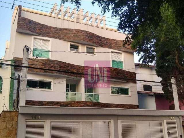 Apartamento Triplex com 3 dormitórios à venda, 137 m² por R$ 630.000,00 - Campestre - Santo André/SP