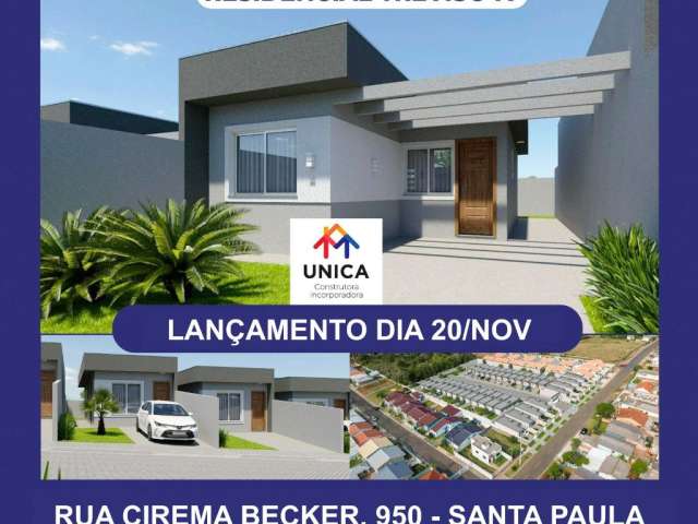 Vende-se casa na planta  em ponta grossa - bairro santa paula - sinal de r$ 1.000 ( minha casa minha vida)