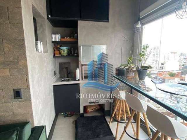 Apartamento com 1 dormitório à venda, 60 m² por R$ 742.000,00 - Osvaldo Cruz - São Caetano do Sul/SP