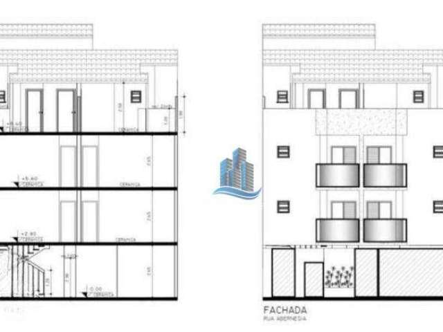 Apartamento com 3 dormitórios à venda, 80 m² por R$ 520.000 - Santa Maria - Santo André/SP