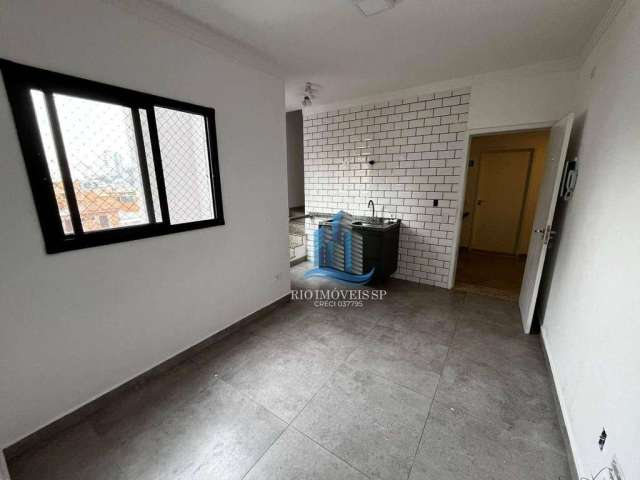 Cobertura com 2 dormitórios para alugar, 60 m² por R$ 2.907,00/mês - Vila Alpina - Santo André/SP