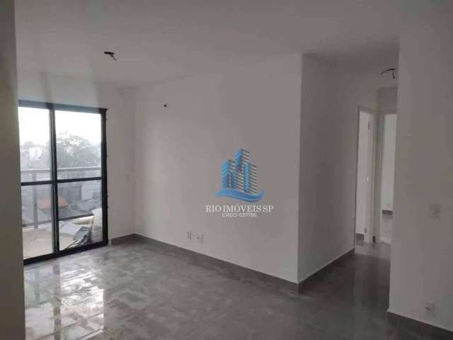 Apartamento com 2 dormitórios para alugar, 56 m² por R$ 3.289,01/mês - Campestre - Santo André/SP