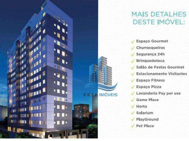 Apartamento com 2 dormitórios à venda, 42 m² por R$ 385.000,00 - Santa Maria - Santo André/SP