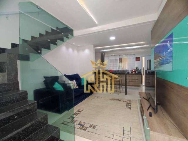 Sobrado à venda, 84 m² por R$ 468.000,00 - Caiçara - Praia Grande/SP