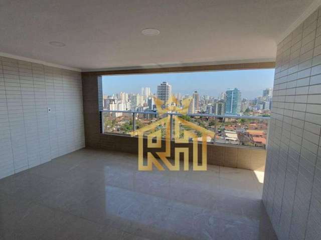 Apartamento com 3 dormitórios à venda, 126 m² por R$ 1.100.000,00 - Canto do Forte - Praia Grande/SP