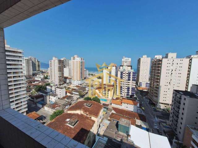 Apartamento à venda Novo - 02 dormitórios (01 suíte) - varanda com vista mar - Lazer - 01 vaga - Aviação - Praia Grande