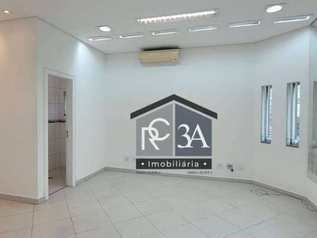 Sala Comercial para alugar com 24m², banheiro e ar condicionado. Rua Monte Serrat - Tatuapé/SP