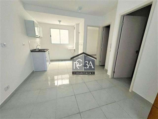 Apartamento com 2 dormitórios para alugar, 36 m² por R$ 1.489,00/mês - Cidade Patriarca - São Paulo/SP