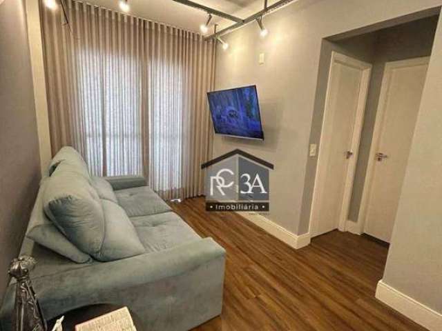 Apartamento a venda no Tatuapé com 50 m², 2 dormitórios, 2 vagas, lazer.