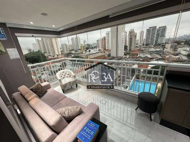 Apartamento com varanda gourmet - 2 dormitórios à venda, 63 m² por R$ 780.000 - Tatuapé - São Paulo/SP