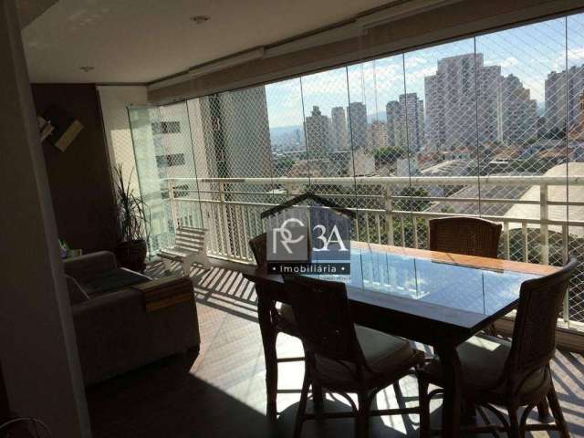 Apartamento com varanda gourmet , 3 dormitórios à venda, 100 m² por R$ 1.170.000 - Tatuapé - São Paulo/SP