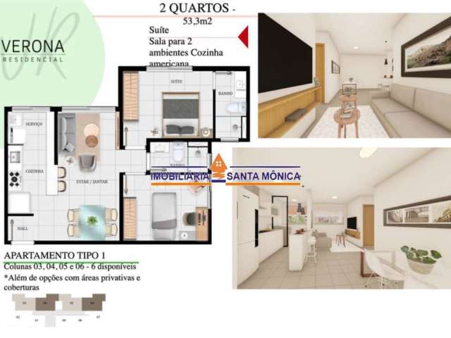 Apartamento com 2 quartos à venda na Santa Amélia, Belo Horizonte  por R$ 370.000