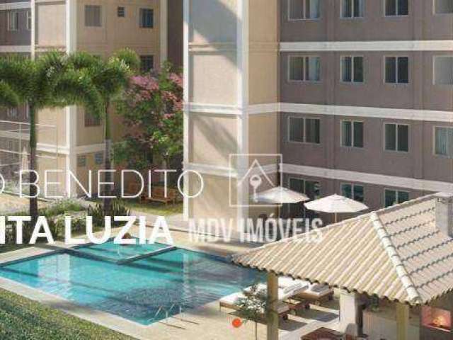 Apartamento 2 quartos com elevador e piscina no São Benedito em Santa Luzia!