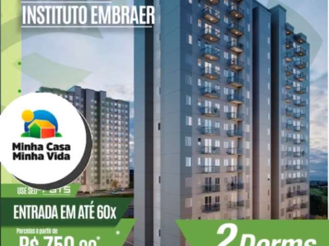 Excelente Oportunidade!! Apartamentos na PLANTA na região Leste , Sjcampos com  entrada Mínima $ 500,00