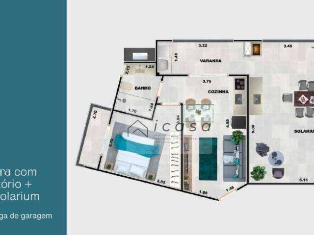 Cobertura com 1 dormitório à venda, 80 m² por R$ 688.000,00 - Praia Grande - Ubatuba/SP