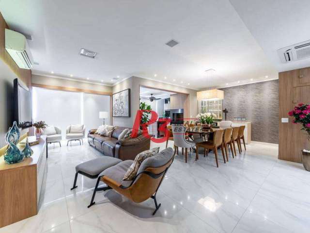 Apartamento à venda, 166 m² por R$ 2.520.000,00 - Pompéia - Santos/SP