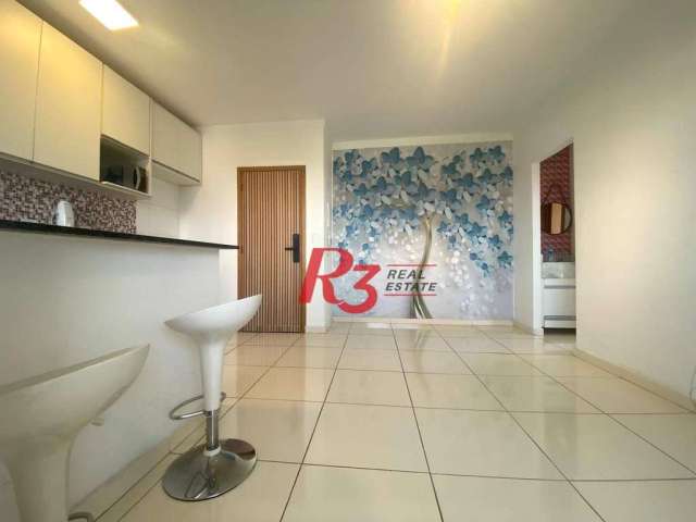 Apartamento com 1 dormitório à venda, 42 m² por R$ 350.000,00 - Macuco - Santos/SP