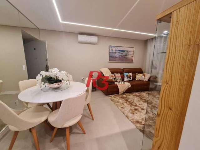 Apartamento à venda, 104 m² por R$ 690.000,00 - Gonzaga - Santos/SP