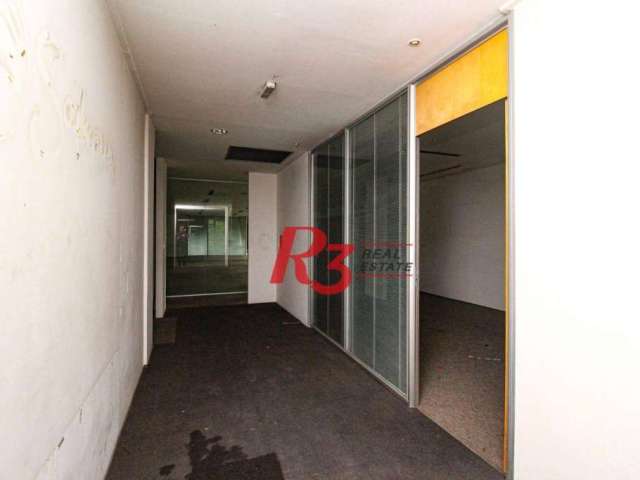 Sala para alugar, 300 m² - Centro - Santos/SP