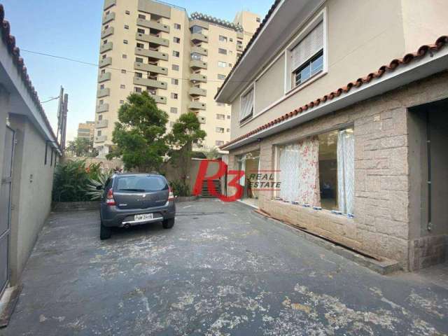 Casa, 450 m² - venda por R$ 12.000.000,00 ou aluguel por R$ 22.000,00/mês - Gonzaga - Santos/SP