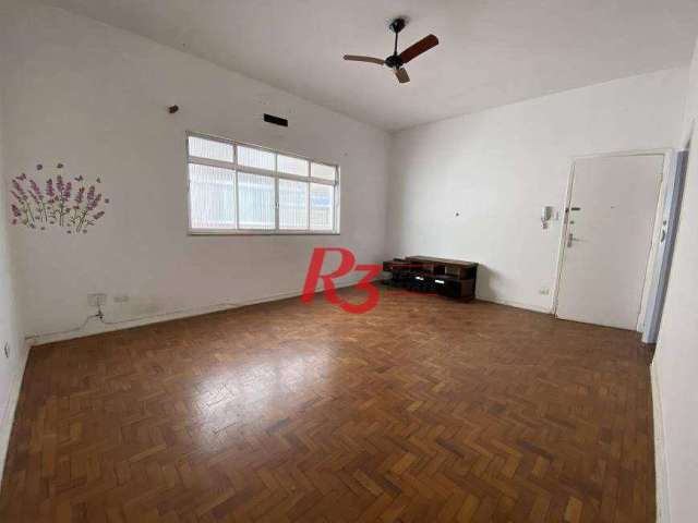 Apartamento para alugar, 97 m² por R$ 3.479,69/mês - Gonzaga - Santos/SP