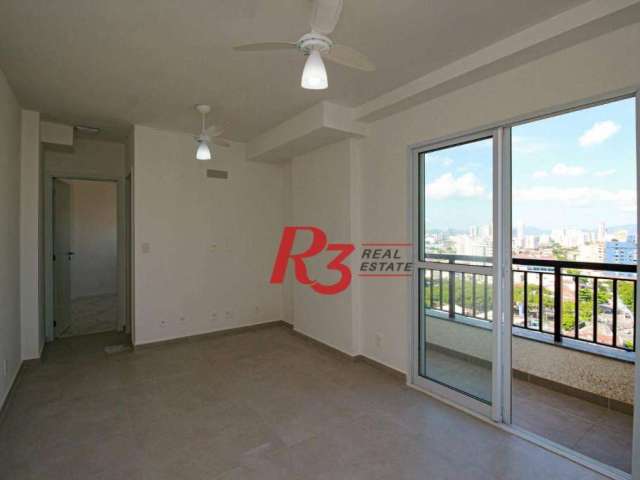 Apartamento com 1 dormitório, 55 m² - venda por R$ 460.000,00 ou aluguel por R$ 3.690,00/mês - Marapé - Santos/SP