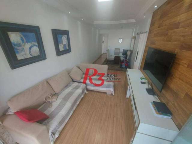 Apartamento com 2 dormitórios à venda, 103 m² por R$ 650.000,00 - Campo Grande - Santos/SP