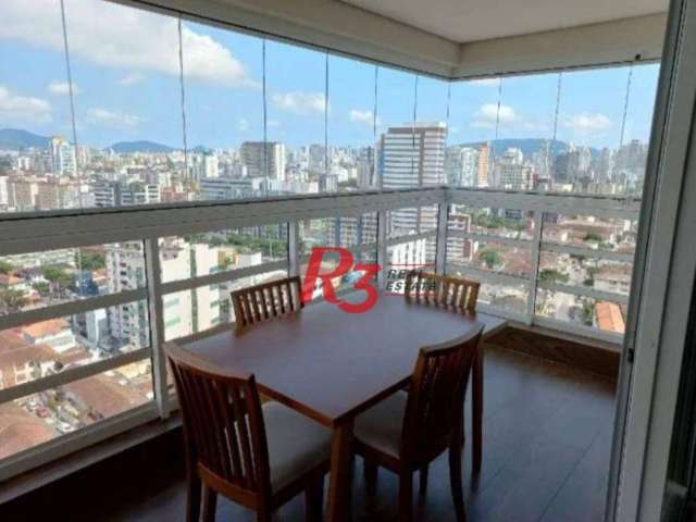 Apartamento com 3 dormitórios à venda, 96 m² por R$ 975.000,00 - Vila Belmiro - Santos/SP