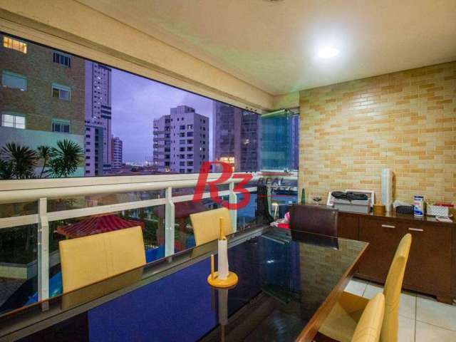 Apartamento Garden, com 3 dormitórios, à venda, 116 m² por R$ 920.000 - Ponta da Praia - Santos/SP