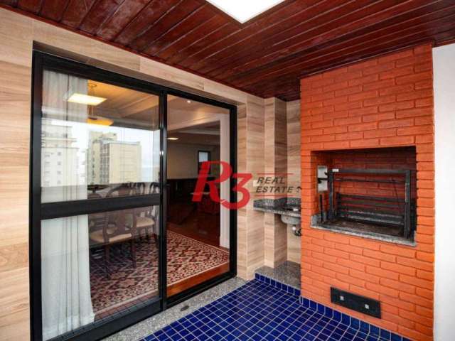 Apartamento com 4 dormitórios à venda, 266 m² por R$ 1.990.000,00 - Boqueirão - Santos/SP