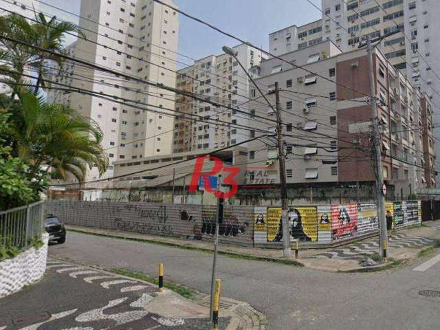 Terreno para alugar, 840 m² por R$ 40.000,00/mês - Gonzaga - Santos/SP