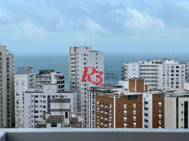 Apartamento com 3 dormitórios à venda, 136 m² por R$ 1.850.000,00 - Boqueirão - Santos/SP