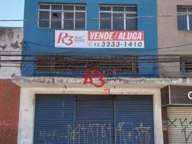 Prédio, 555 m² - venda por R$ 1.750.000,00 ou aluguel por R$ 11.000,00/mês - Valongo - Santos/SP