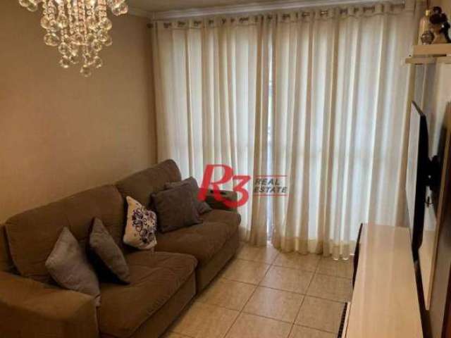 Apartamento com 2 dormitórios à venda, 80 m² por R$ 540.000,00 - Campo Grande - Santos/SP