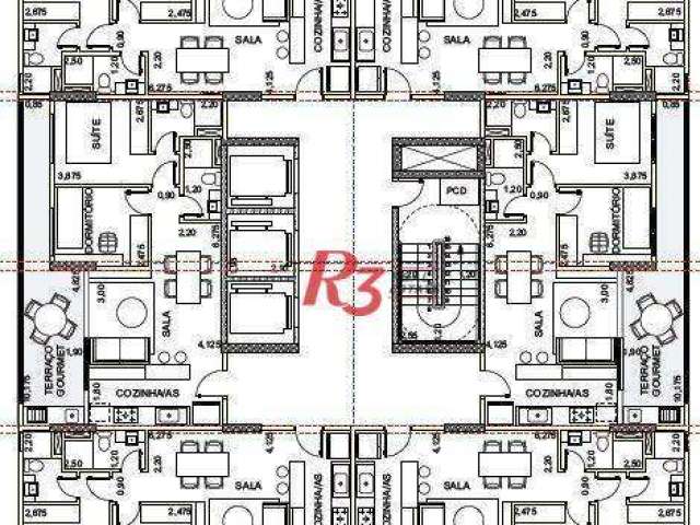 Apartamento com 2 dormitórios à venda, 65 m² por R$ 770.000,00 - Ponta da Praia - Santos/SP