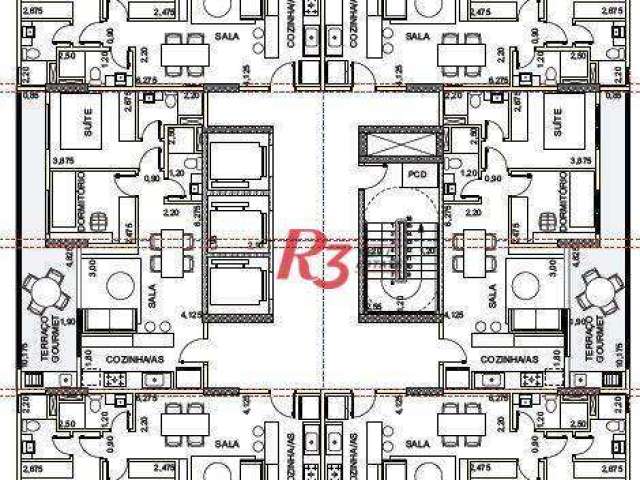 Apartamento com 2 dormitórios à venda, 65 m² por R$ 750.000,00 - Ponta da Praia - Santos/SP