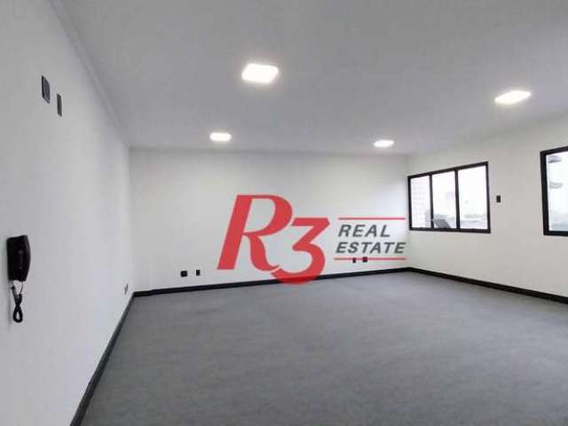 Sala para alugar, 50 m² por R$ 2.500,00/mês - Vila Matias - Santos/SP