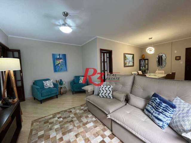 Apartamento com 3 dormitórios à venda, 116 m² por R$ 850.000,00 - Pompéia - Santos/SP