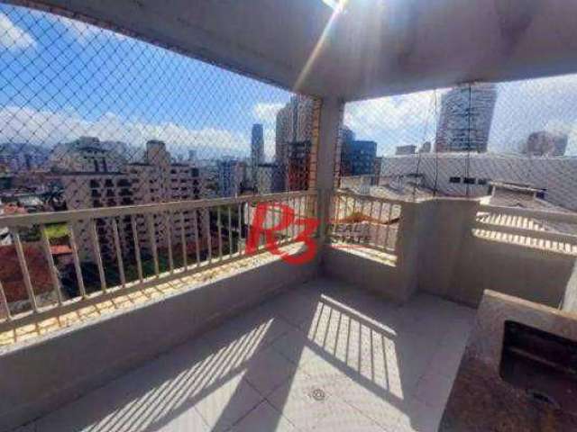 Apartamento com 2 dormitórios à venda, 95 m² por R$ 650.000,00 - José Menino - Santos/SP