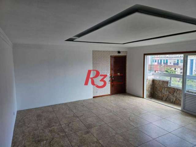 Apartamento com 3 dormitórios à venda, 138 m² por R$ 620.000,00 - Embaré - Santos/SP
