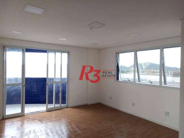 Sala para alugar, 38 m² por R$ 3.200,00/mês - Ponta da Praia - Santos/SP