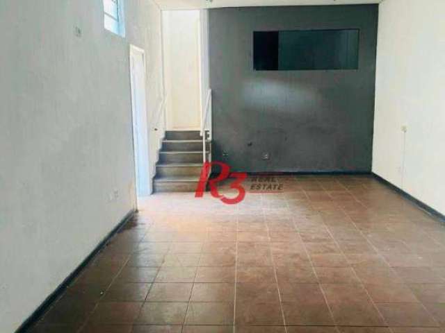 Loja para alugar, 80 m² por R$ 6.500,00/mês - Macuco - Santos/SP