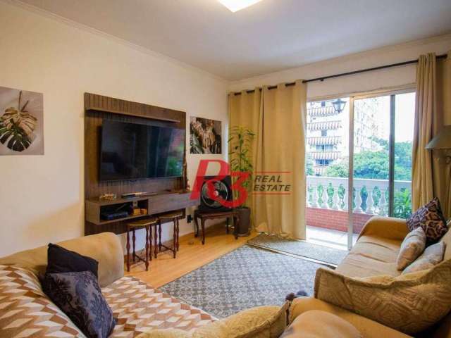 Apartamento com 3 dormitórios à venda, 133 m² por R$ 920.000,00 - Boqueirão - Santos/SP